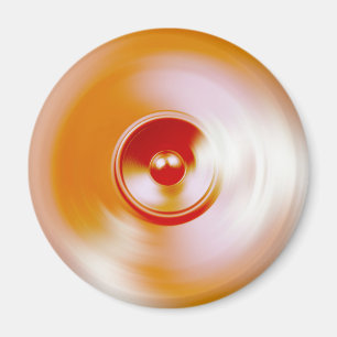 赤いスピニング音楽スピーカー マグネット