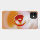 赤いスピニング音楽スピーカー Case-Mate iPhoneケース (裏面(横))