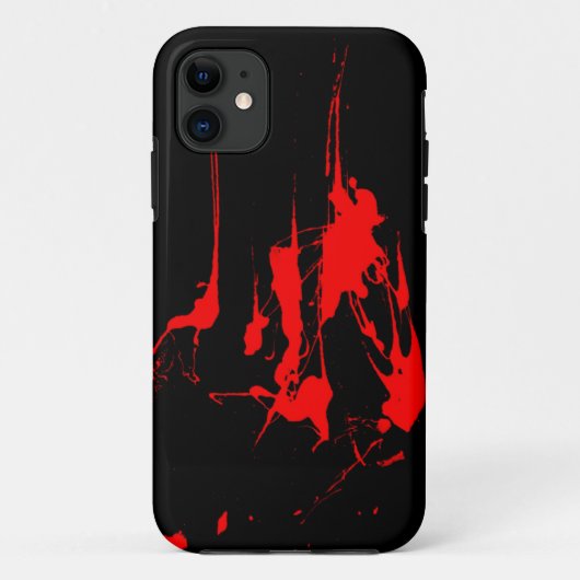 赤いスプラット Case-Mate iPhoneケース (裏面)