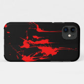 赤いスプラット Case-Mate iPhoneケース (裏面(横))