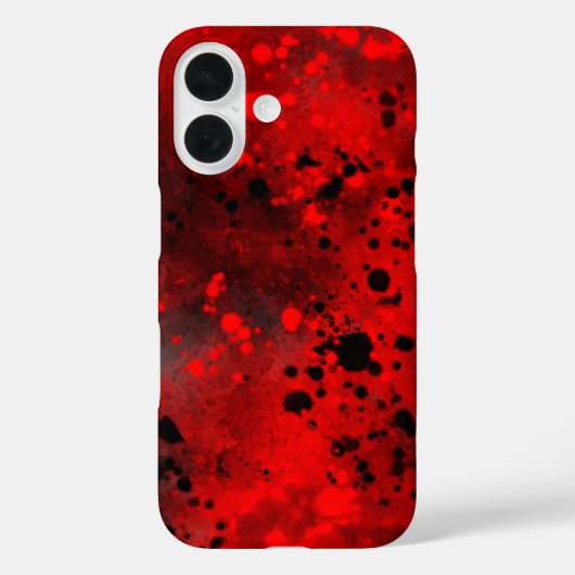 赤いスプレー絵を描効果iPhone 16ケース Case-Mate iPhoneケース (裏面)