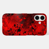 赤いスプレー絵を描効果iPhone 16ケース Case-Mate iPhoneケース (裏面 (横))