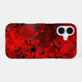 赤いスプレー絵を描効果iPhone 16ケース iPhone 16ケース (裏面横)