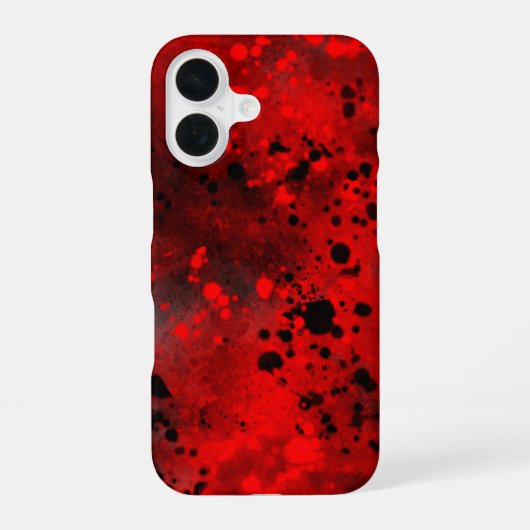 赤いスプレー絵を描効果iPhone 16ケース iPhone 16ケース (裏面)