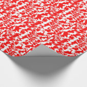 赤いスプレー ラッピングペーパー (角)
