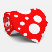 赤いスポットタイ ネクタイ (ロール)