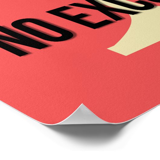 赤いスポーツを勝ち取るために訓練すやる気を起こさせるる ポスター (角)