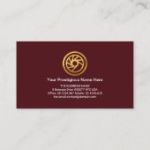 赤いスポーツカーのヘッドライトが自動詳細表示 名刺 (裏面)