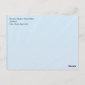 赤いスポーツカーの炎と明るい青キッズボーイズ ポストカード (裏面)