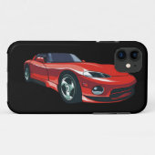 赤いスポーツ・カー Case-Mate iPhoneケース (裏面(横))