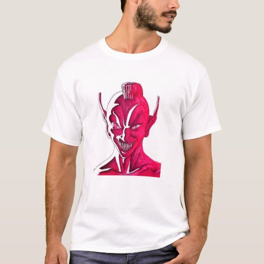 赤いスマイル Tシャツ (正面)