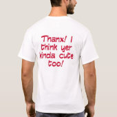 赤いスマイル Tシャツ (裏面)
