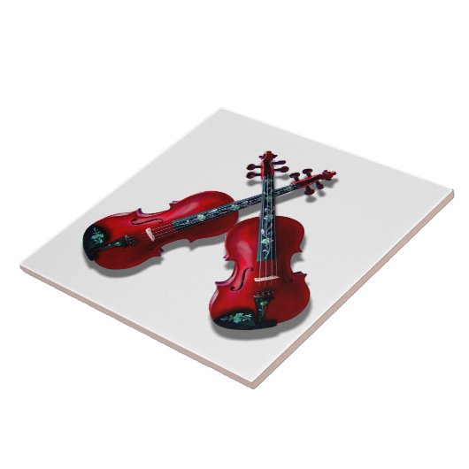 赤いスミレ タイル (側面)