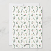 赤いスモダンクリプトエレガントベビー初めてのクリスマス シーズンカード (裏面)