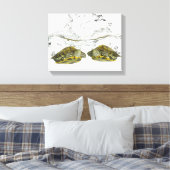 赤いスライダーカメ キャンバスプリント (インサイチュ (寝室))