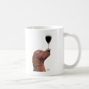 赤いセッター犬のAu Vin コーヒーマグカップ