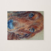 赤いセッター犬 ジグソーパズル (横)