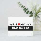 赤いセッター ポストカード (スタンド正面)