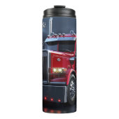 赤いセミトラックの夜反射 タンブラー (正面)