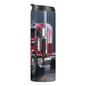 赤いセミトラックの夜反射 タンブラー (回転右)