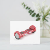 赤いセルフバランシングスクーター ポストカード (スタンド正面)