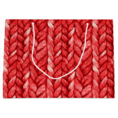 赤いセーターの誕生日 ラージペーパーバッグ (正面)