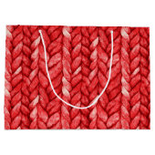 赤いセーターの誕生日 ラージペーパーバッグ (裏面)