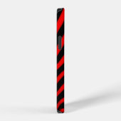 赤いゼブラストライプ iPhoneケース (右側面)