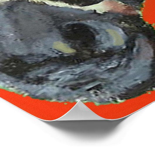 赤いゼブラ – ポスター (角)