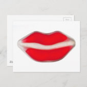 赤いゼリーリップ ポストカード (正面/裏面)