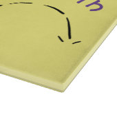 赤いソックジャンプ漫画の可愛いカエル カッティングボード (角)