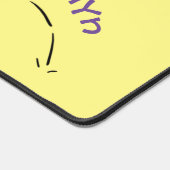 赤いソックジャンプ漫画の可愛いカエル デスクマット (コーナー)