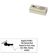 赤いソックジャンプ漫画の可愛いカエル ラバースタンプ (押印)