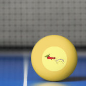 赤いソックジャンプ漫画の可愛いカエル 卓球ボール (ネット)