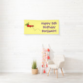 赤いソックジャンプ漫画の可愛いカエル 横断幕 (インサイチュ)