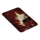 赤いソファに座っている女性 マグネット (右側)