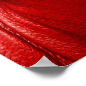 赤いソファのレザーテクスチャ ポスター (角)