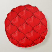 赤いソファのレザーテクスチャ ラウンドクッション (裏面)