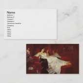 赤いソファーの女性 名刺 (正面/裏面)