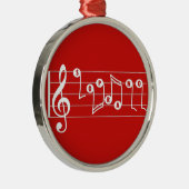 赤いソプラノ歌手の音楽的なオーナメント メタルオーナメント (右)