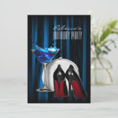 赤いソールのステレオ・ガールズのためのマーティニー・パーティ 招待状 (スタンド正面)