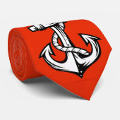 赤いタイのいかり ネクタイ (ロール)