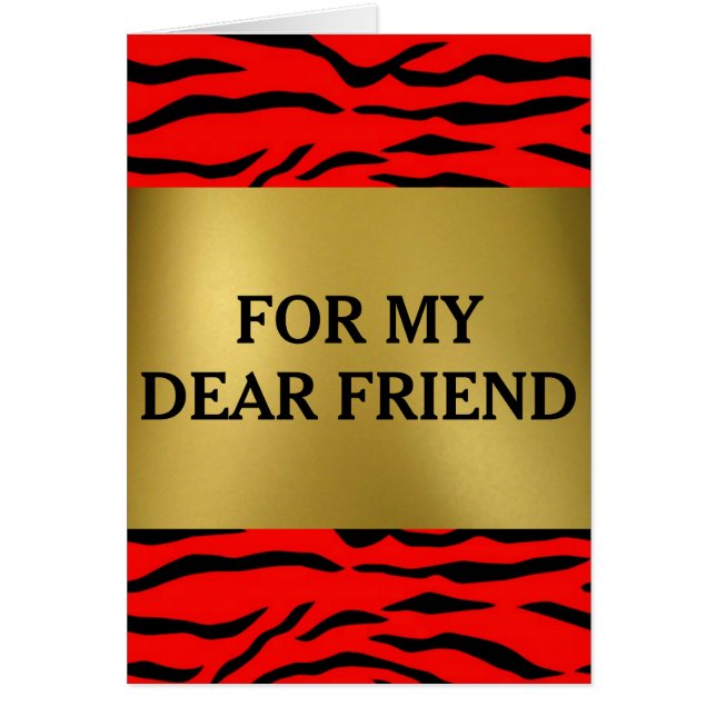 赤いタイガーパターン (正面)