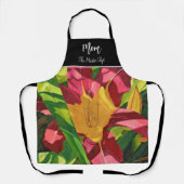 赤いタイガーリリーフローラ、ママ エプロン (正面)