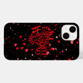 赤いタイポグラフィ Case-Mate iPhoneケース (裏面 (横))