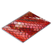 赤いタイルのイラストレーション ノートブック (左側)