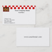 赤いタイルのデザート 名刺 (正面/裏面)