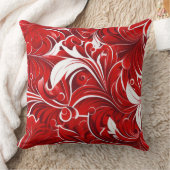 赤いタイル人気がある模様 クッション (ブランケット)