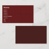 赤いタイル-ビジネス 名刺 (正面/裏面)