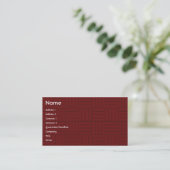 赤いタイル-ビジネス 名刺 (スタンド正面)